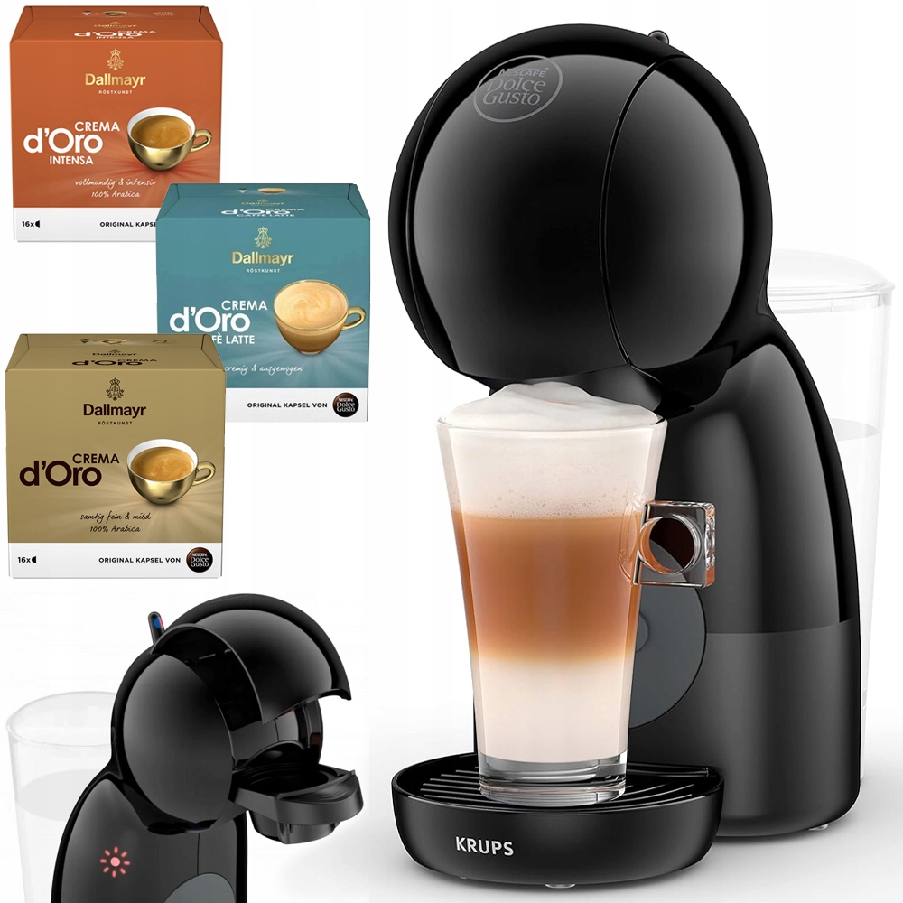 Kávovar Krups Dolce Gusto Piccolo XS 15 barový kapsulový kávovar, čierny